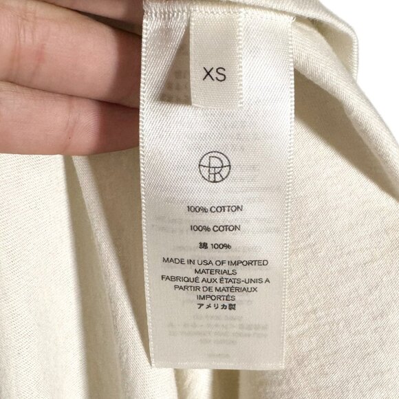 The Row Ivory Gentwood Long Sleeve A-Line Jersey Midi Dress - Picture 5 of 6